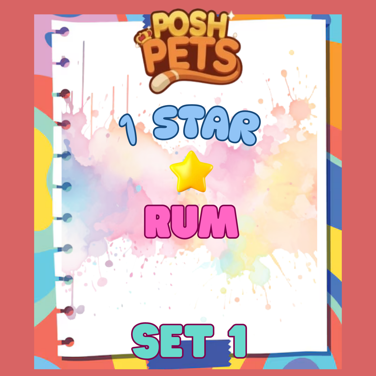 RUM - 1🌟 Set 1 - Monopoly Go Sticker