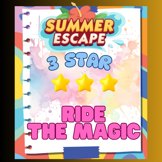 RIDE THE MAGIC - 3🌟 Set 9 - Monopoly Go Sticker