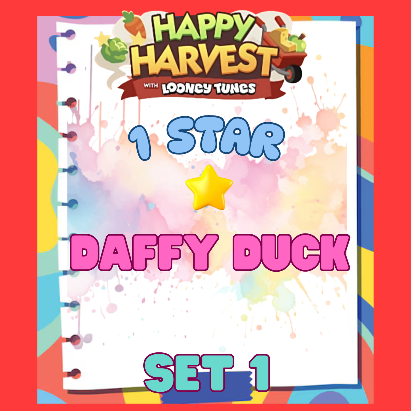DAFFY DUCK - 1🌟 Set 1 - Monopoly Go Sticker