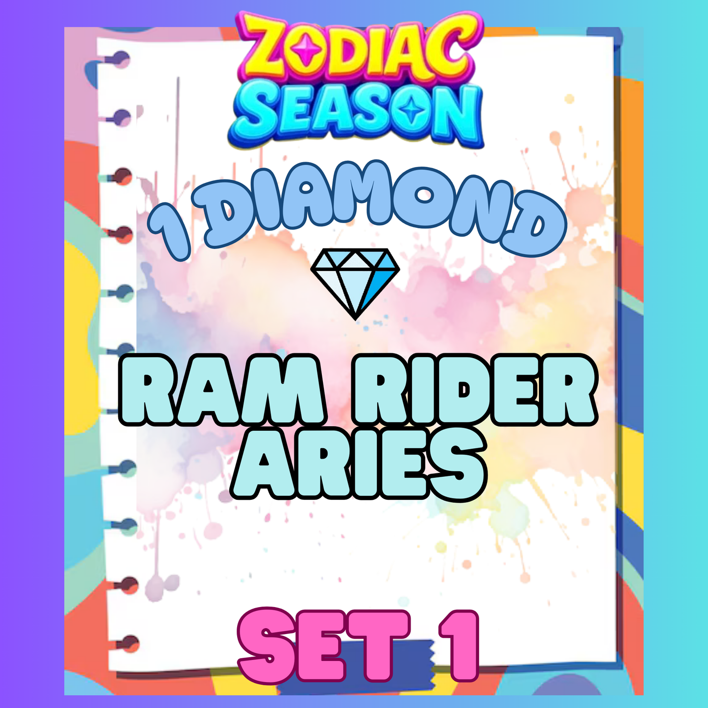 RAM RIDER ARIES - 1⭐ Set 1 - Carnival Tycoon Sticker