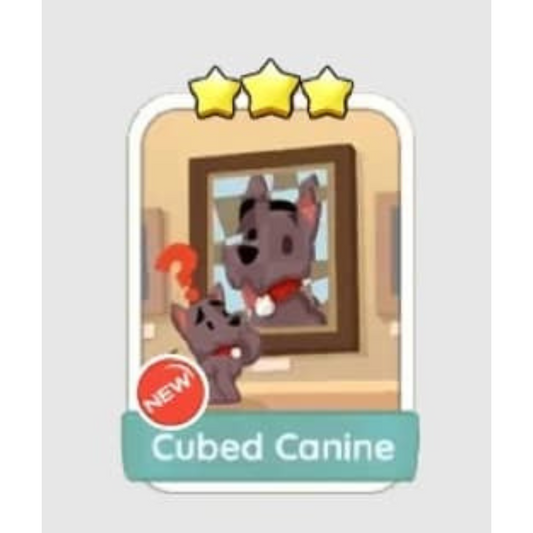 Cubed Canine - 3🌟 Set 11 - Monopoly Go Sticker