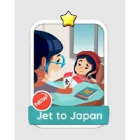 Jet to Japan - 1🌟 Set 6 - Monopoly Go Sticker