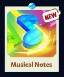 MUSICAL NOTES  - Set 6 - Carnival Tycoon Sticker