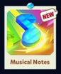 MUSICAL NOTES  - Set 6 - Carnival Tycoon Sticker