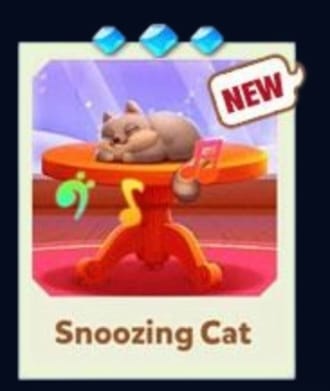 SNOOZING CAT - Set 19 - Carnival Tycoon Sticker