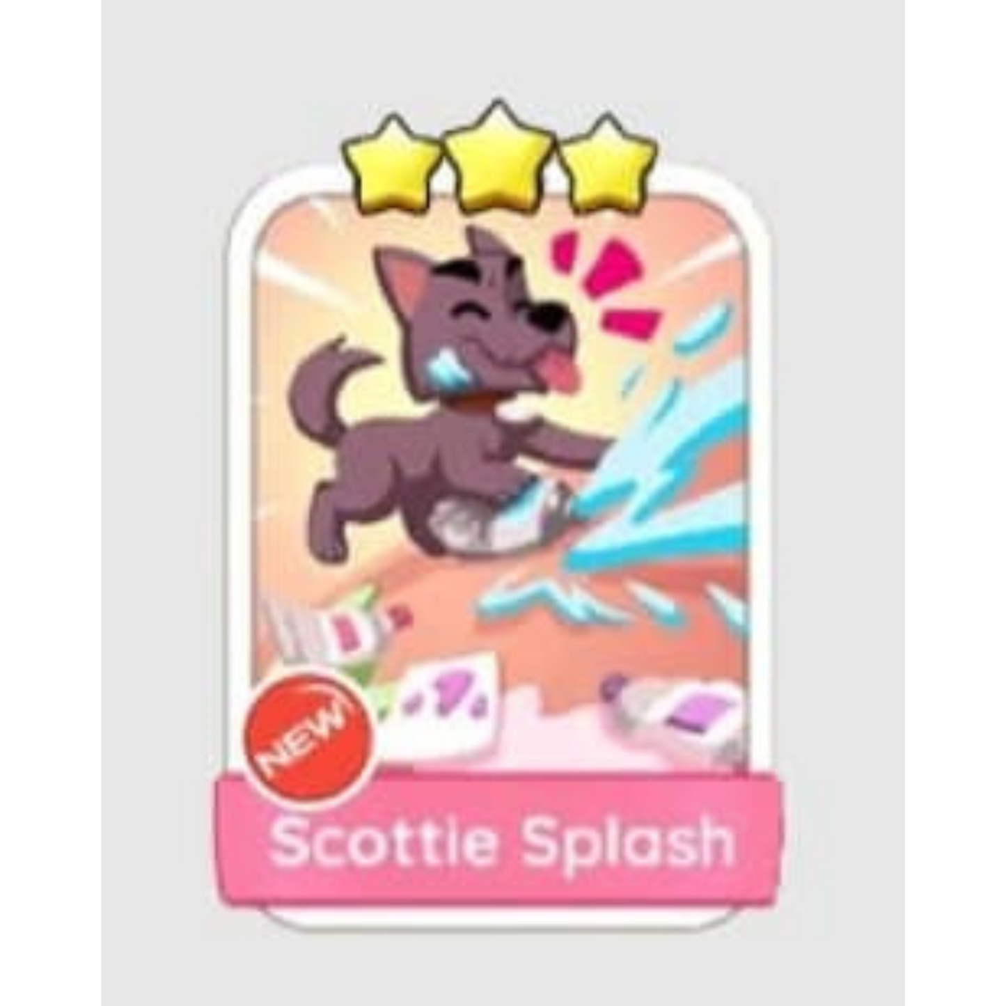 Scottie Splash - 3🌟 Set 16 - Monopoly Go Sticker