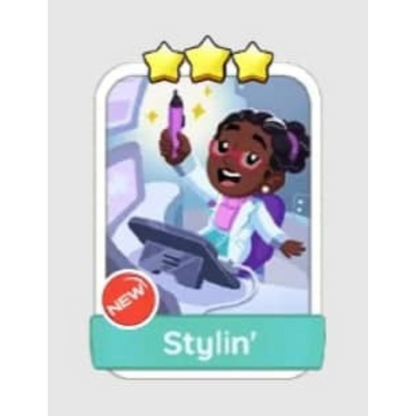 Stylin' - 3🌟 Set 17 - Monopoly Go Sticker