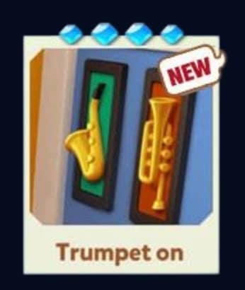 TRUMPET ON DISPLAY - Set 18 - Carnival Tycoon Sticker